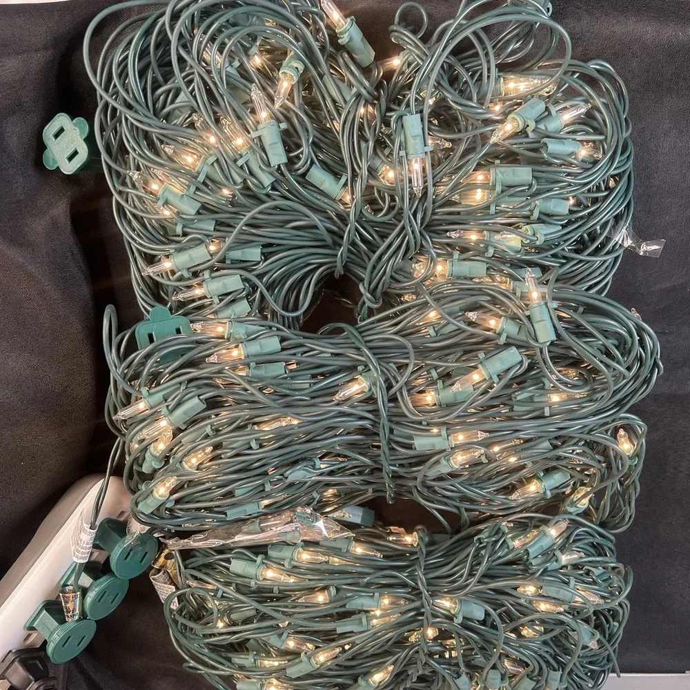 New 3/ Holiday Time 150-Count Clear Net Christmas - Each Lights 24 Sq. Ft.  4x6